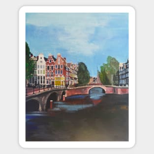 Holland, Amsterdam Canals Sticker